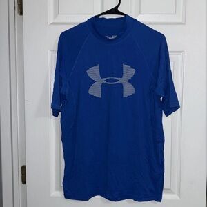 Under Armor Compression Heat Gear Men’s T-Shirt Blue  XL
